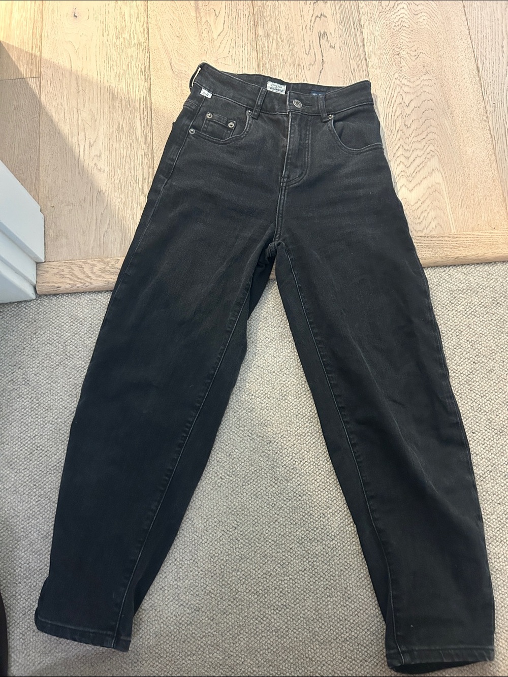 Citizens Of Humanity High-Rise Black Straight Jeans